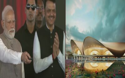 നവി മുംബൈ വിമാനത്താവളം ഉദ്ഘാടനം ചെയ്ത് പ്രധാനമന്ത്രി